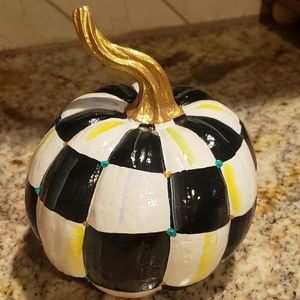 Set of 2 Painted Pumpkins